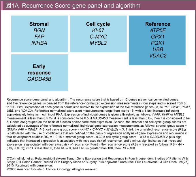 }1A@Recurrence Score gene panel and algorithm